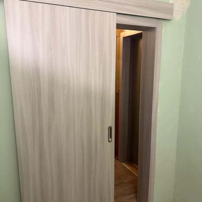 Bīdāmās iekšdurvis Basic 01 Sudraba ozols EKOfinierējums
